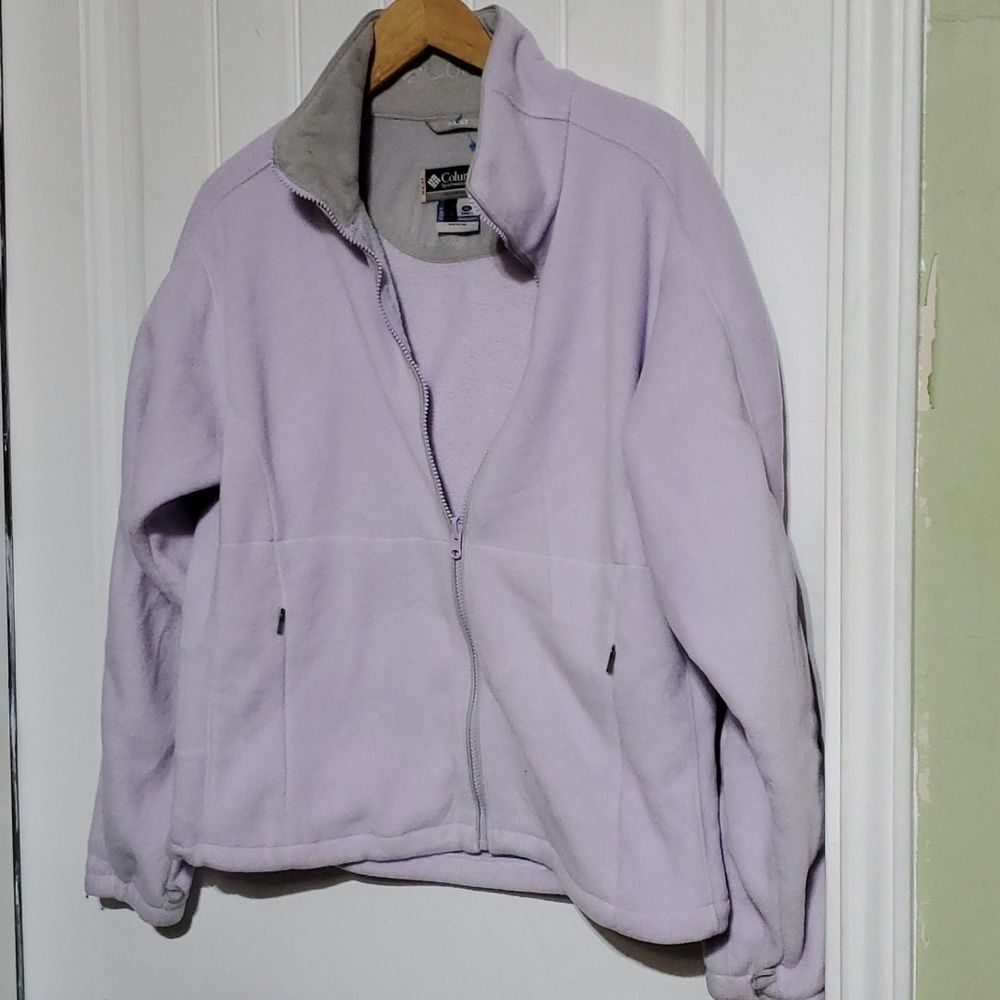 Women’s Columbia Benton Springs Fleece Jacket in purple Size Extra Large - Picture 3 of 8